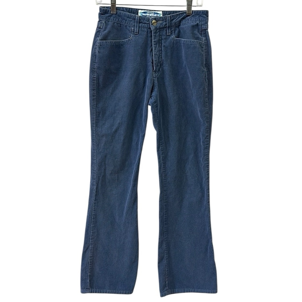 Venus Bullhead Girl Trap Cotton Blue Corduroy Bootcut High Waist Pants Juniors 7